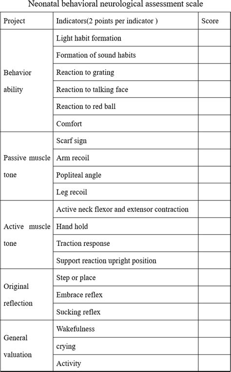 brazelton neonatal behavioral assessment scale.